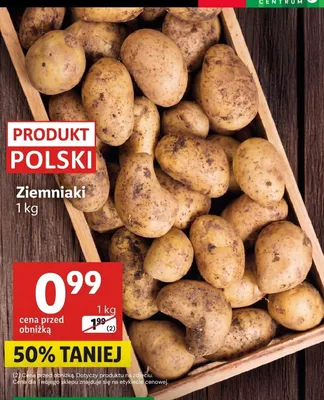 Ziemniaki polskie promocja w Delikatesy Centrum
