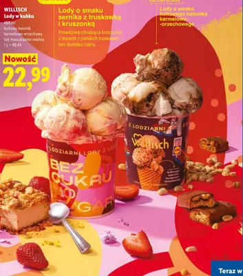 Lody w kubku - kultowy batonik karmelowo-orzechowy promocja w Lidl