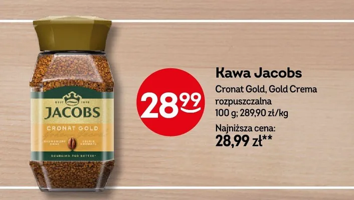 Kawa Cronat Gold, Gold Crema rozpuszczalna promocja w Żabka