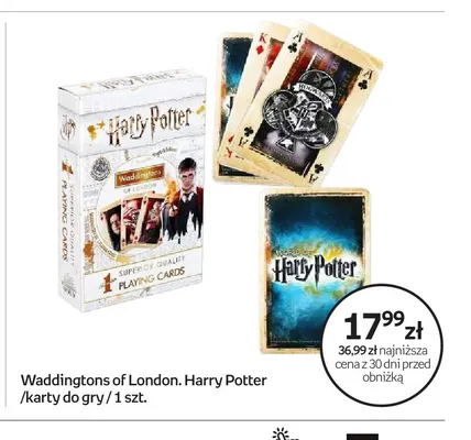 Karty do gry Harry Potter Waddingtons of London promocja w Empik