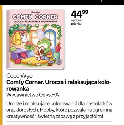 Książka Comfy Corner. Urocza i relaksująca kolorowanka Coco Wyo promocja w Empik
