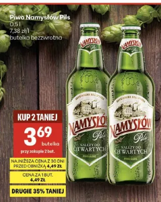 Piwo Namysłów Pils promocja w Delikatesy Centrum