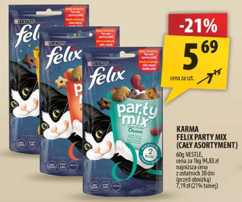 Karma party mix (cały asortyment) promocja w Arhelan