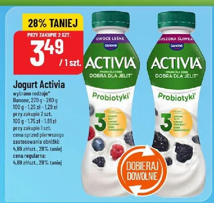 Jogurt Activia promocja w POLOmarket