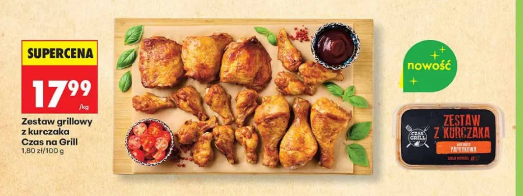 Zestaw grillowy z kurczaka Czas na Grill promocja w Biedronka