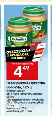 Deser BoboVita jabłko i banan promocja w Twój Market