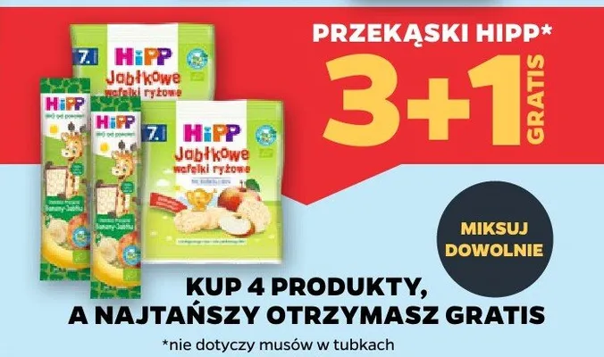 Przekąski jabłkowe wafle ryżowe promocja w Netto