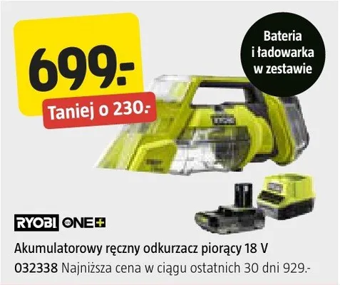 Akumulatorowy ręczny odkurzacz piorący 18 V promocja w Jula