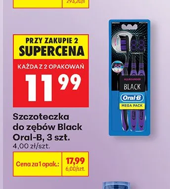 Szczoteczka do zębów Black Oral-B promocja w Biedronka