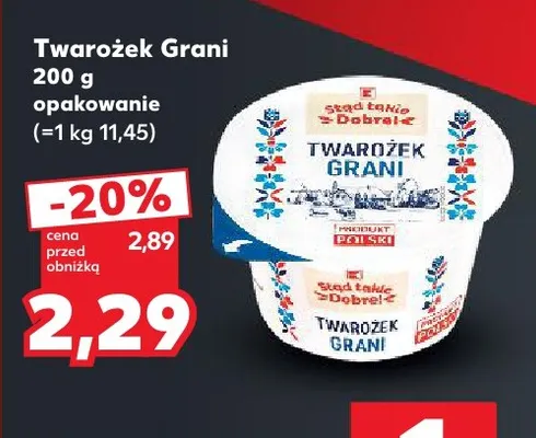 Twarożek Grani K-Stąd Takie Dobre! promocja w Kaufland