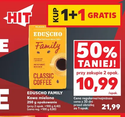 Kawa mielona Eduscho Family promocja w Kaufland