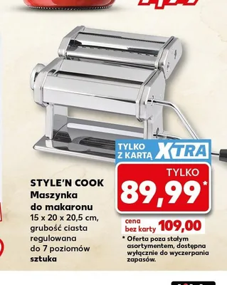 Maszynka do makaronu Style'n Cook promocja w Kaufland