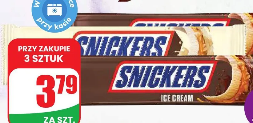 Lody baton Snickers promocja w Dino