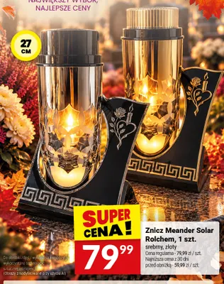 Znicz Meander Solar złoty Rolchem promocja w Twój Market