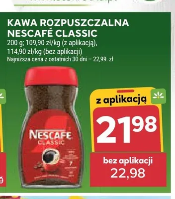 Kawa rozpuszczalna Nescafé Classic promocja w Stokrotka