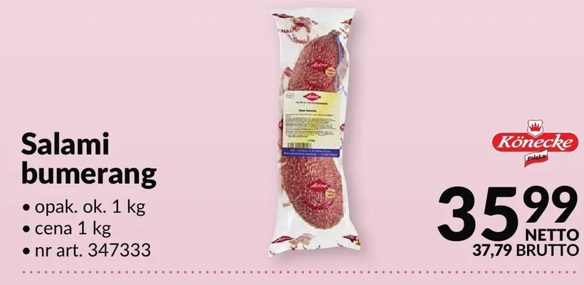 Salami bumerang promocja w Makro