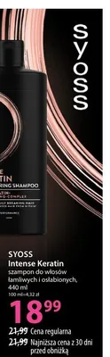 Szampon do włosów Syoss Intense Keratin promocja w Hebe