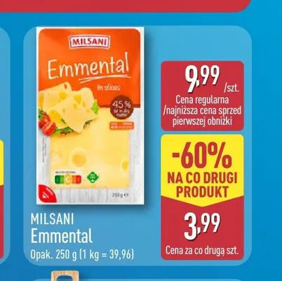 Ser Emmental Milsani promocja w Aldi