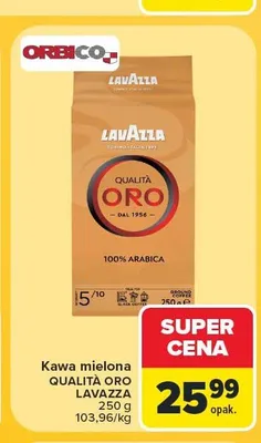 Kawa mielona Lavazza Qualità Oro promocja w Carrefour