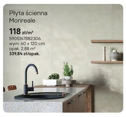 Płyta ścienna Monreale 60x120cm promocja w Castorama