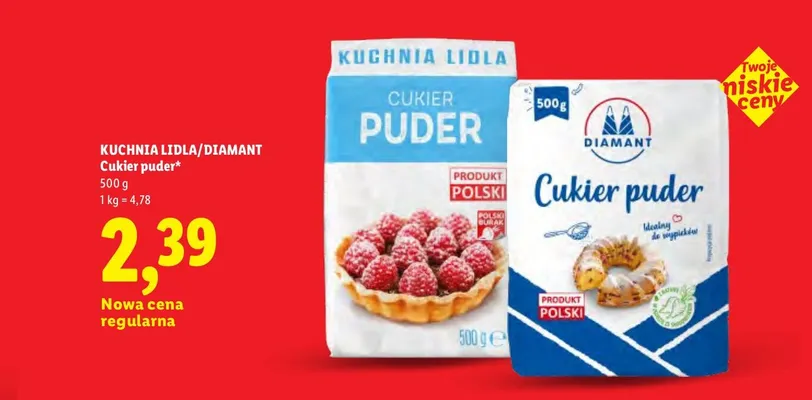 Cukier puder Diamant promocja w Lidl