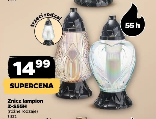 Znicz lampion Z-S55H promocja w Netto