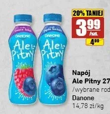 Napój Ale Pitny jagoda-borówka Danone promocja w API Market