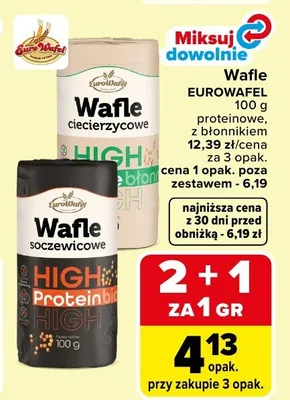 Wafle Eurowafel różne rodzaje promocja w Carrefour Market