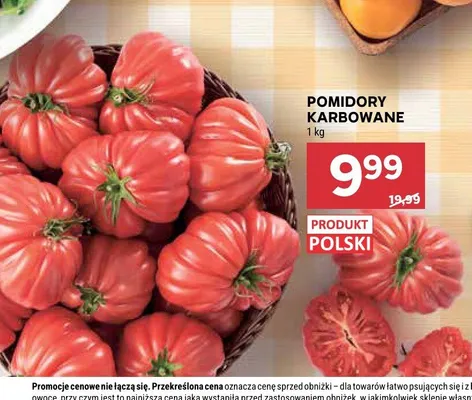 Pomidory karbowane promocja w Stokrotka