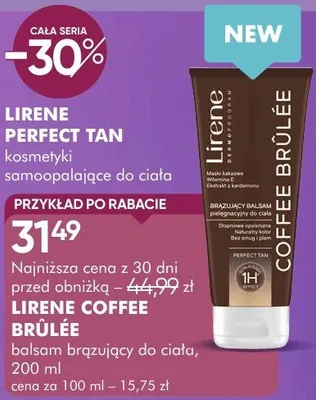 Balsam LIRENE COFFEE BRULÉE balsam brązujący do ciała promocja w Makro