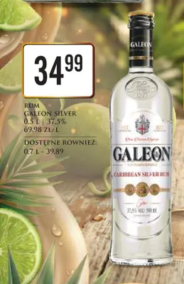 Rum Galeon Silver 37,5% promocja w Dino