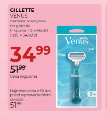 Damska maszynka do golenia Gillette Venus promocja w Drogerie Jawa