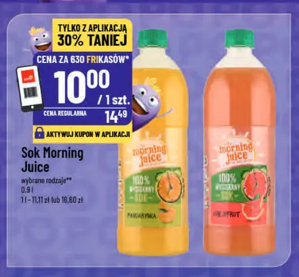 Sok Morning Juice grejpfrut promocja w POLOmarket