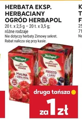Herbata eksp. HERBACIANY OGRÓD HERBAPOL promocja w Stokrotka