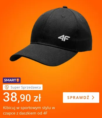 Czapka z daszkiem 4F promocja w Allegro