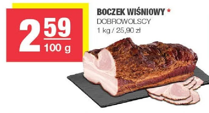Boczek wiśniowy Dobrowolscy promocja w SPAR