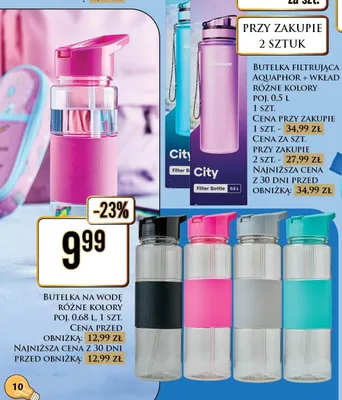 Butelka na wodę promocja w Dino