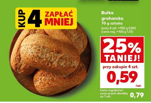 Bułka grahamka promocja w Kaufland