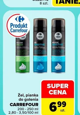 Pianka do golenia sensitive Carrefour promocja w Carrefour