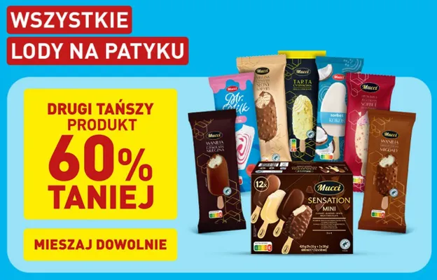 Lody o smaku kokosowym w czekoladzie promocja w Aldi