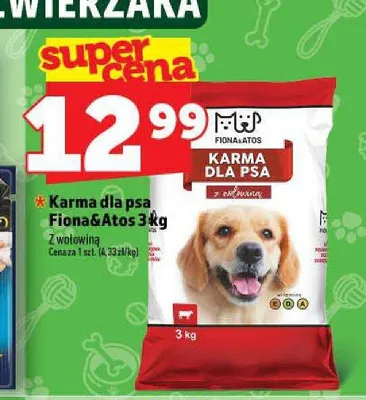 Karma dla psa Fiona & Atos z wołowiną promocja w TOPAZ
