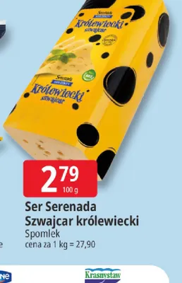 Ser Serenada Szwajcar królewiecki Spomlek promocja w Leclerc