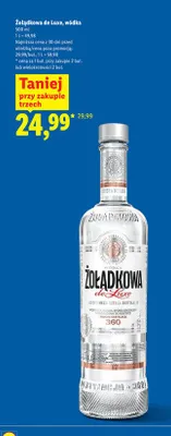 Wódka Żołądkowa de Luxe promocja w Lidl