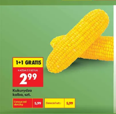 Kukurydza kolba promocja w Biedronka