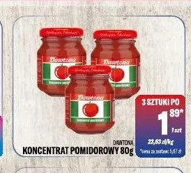 Koncentrat pomidorowy Dawtona promocja w Tomi Markt
