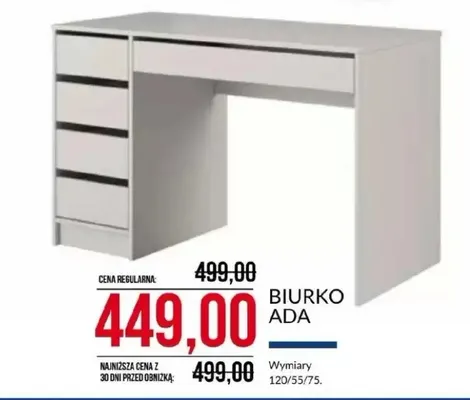 Biurko Ada promocja w Abra Meble