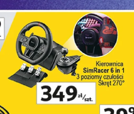 Kierownica Tracer SimRacer 6 in 1 promocja w Auchan