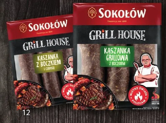 Kaszanka z boczkiem Sokołów Grill House promocja w Selgros