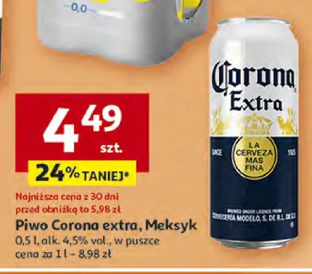 Piwo corona extra, meksyk promocja w Auchan