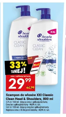 Szampon do włosów Head & Shoulders Classic Clean promocja w Twój Market